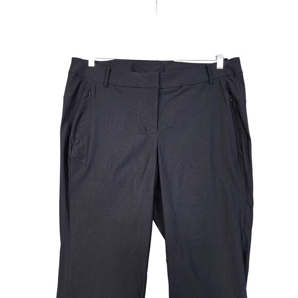 Lane Bryant Womens 4 Season Straight Leg Pants Plus Size 18 Black Stretch Dressy - Picture 3 of 13